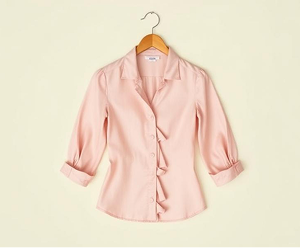 Silk Ruffle Blouse